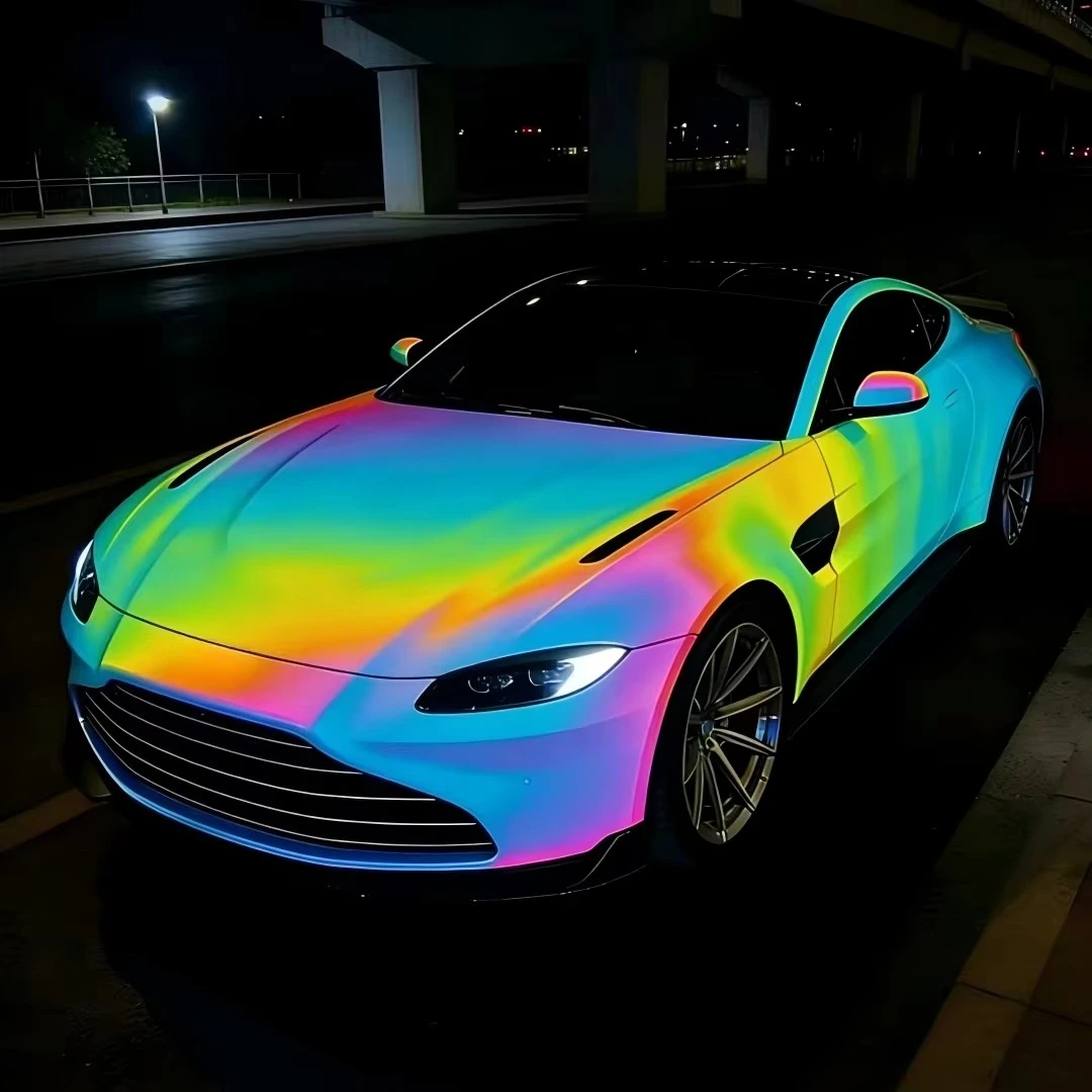 Colored PPF TPU Colorful Prism Car Color Change Ppf Paint Protection Film Heat Vision