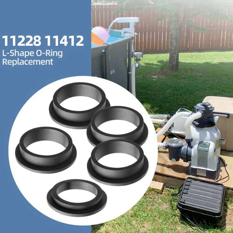 11228 11412 L-Shape O-Ring Gasket Replacement For Intex Sand Filter Pumps Motor Seals Repair Set Parts