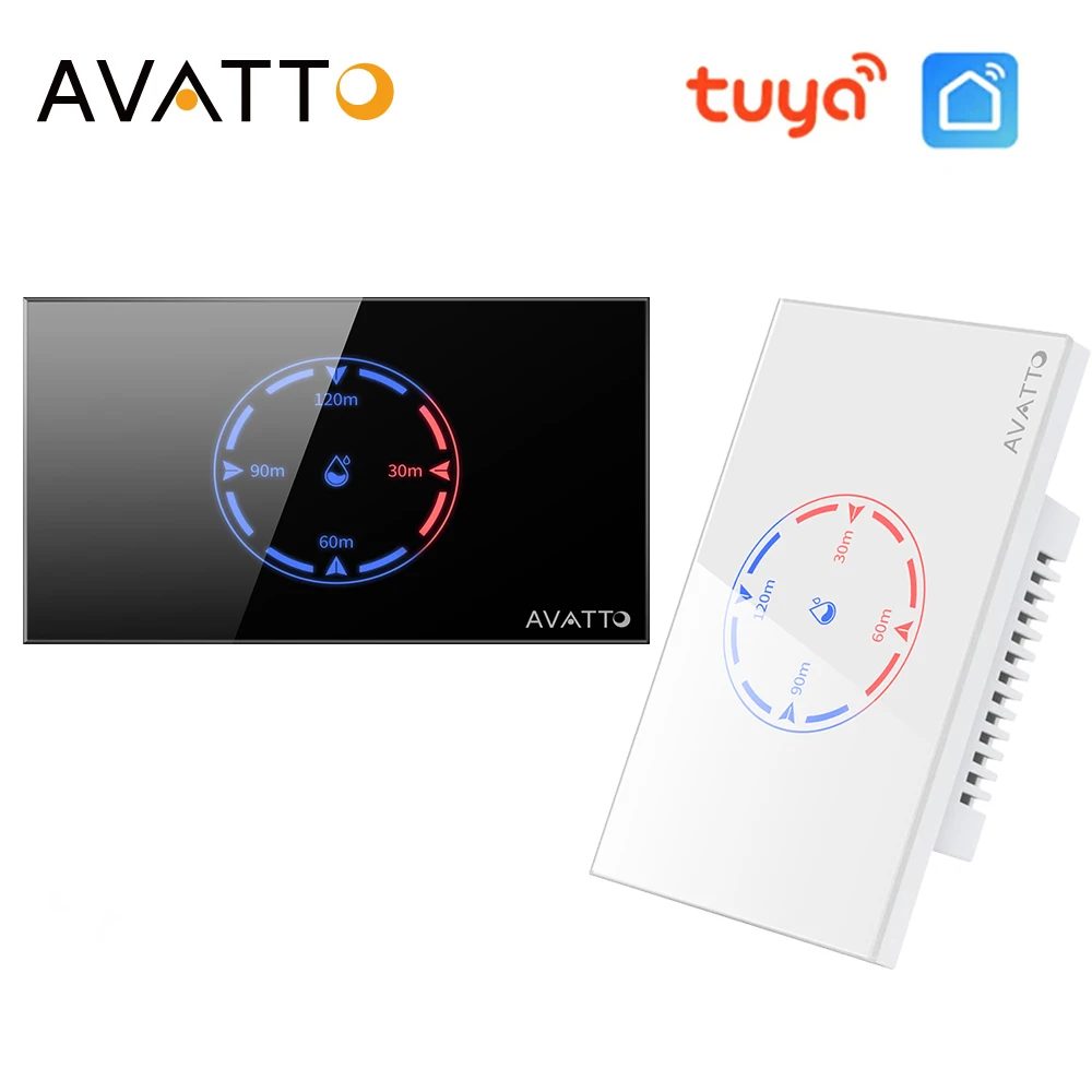 AVATTO Wireless Touch Wall Boiler Water Heater US Version Switch Electrical Light Smart Life APP Remote For Alexa Google Home