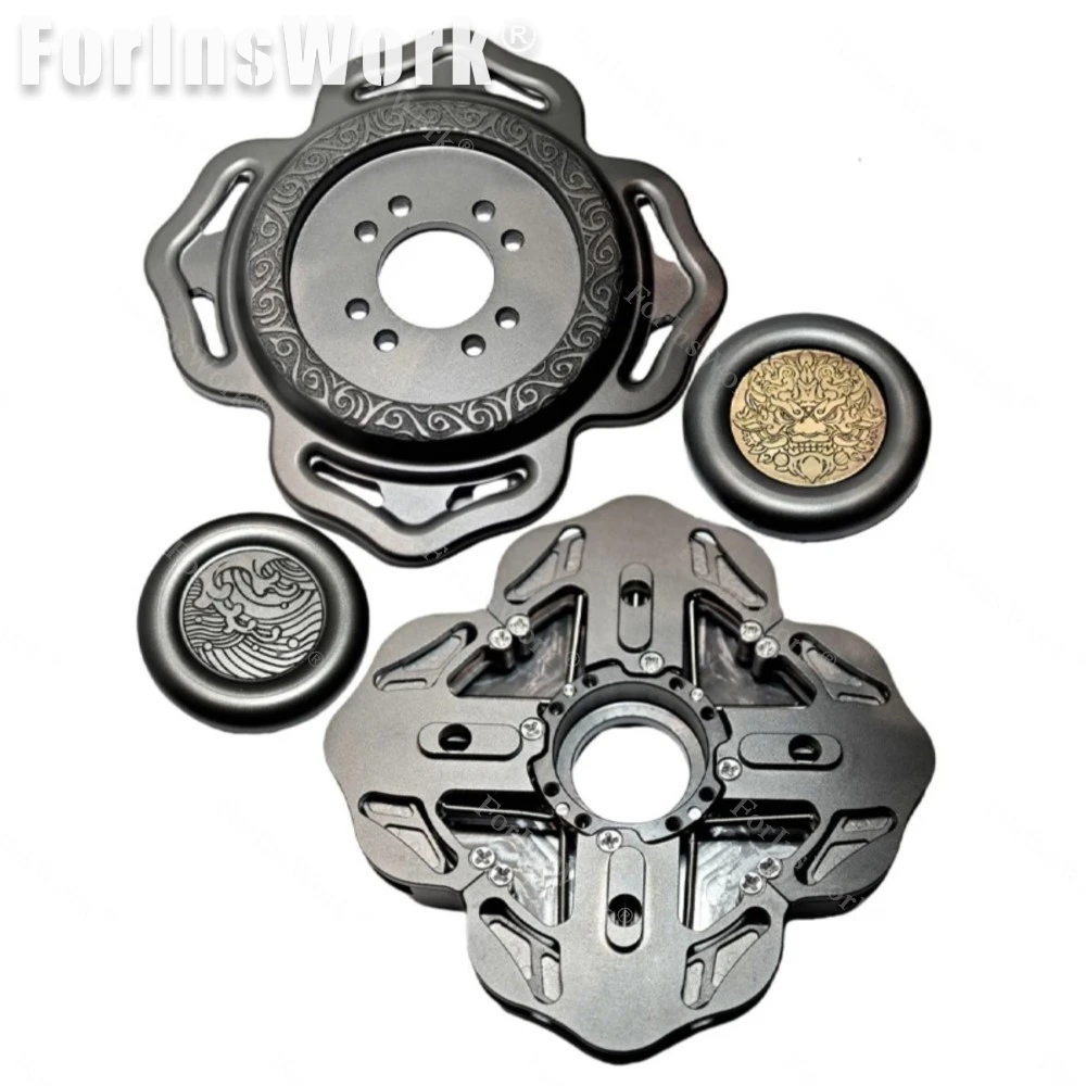 JCJ EDC toupie magnétique à bras ouvert jouets sensoriels Spinner à main EDC Fidget jouet Fidget Spinner métal