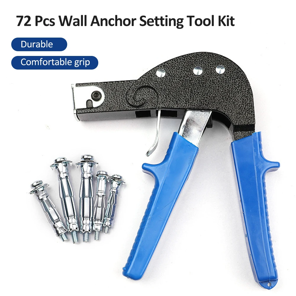 Hollow Drive Wall  Screw Kit Heavy Duty Wall  Machine Metal Setting Tool for Hollow Wall  Plasterboard Fixing