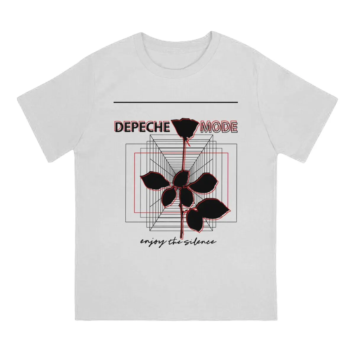 Summer men's and women's casual T-shirts Depeche Cool Mode Devotee Rose Round neck short sleeved T-shirt Street Clothing S-6XL