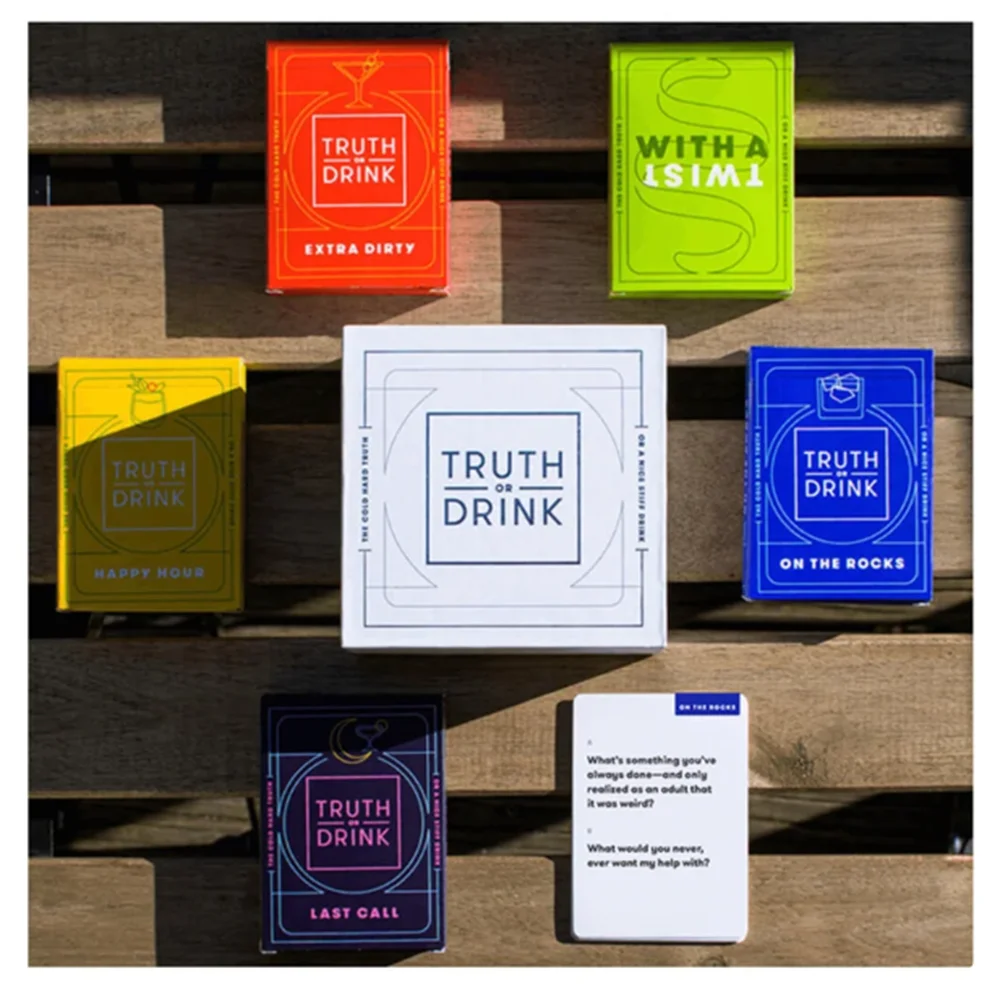 Truth or Drink English Board Games Truth or Drinking Card Games Friends Party Game Card Do or Smoke 2-8 Friends Party Games