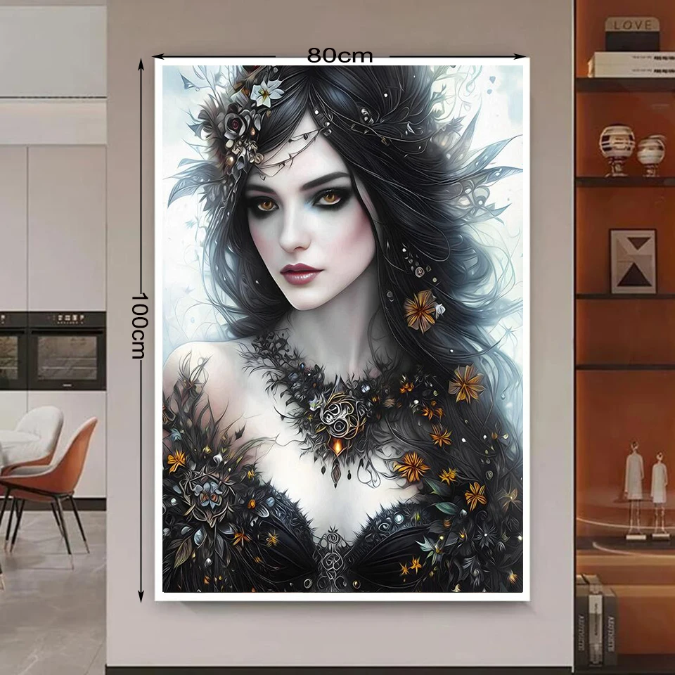 Diamond Painting Goddess of Love Full Round Square Diamond Mosaic Embroidery Fantasy Fairy Girl Cross Stitch Kit Home Decoration