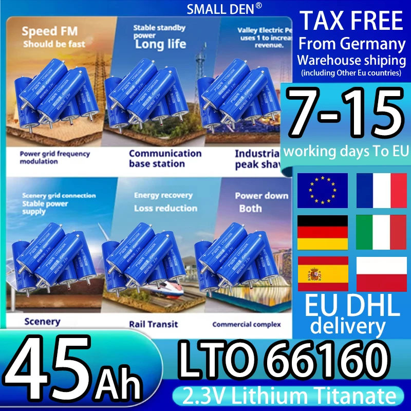 

Yinlong LTO Battery 2.3V 45Ah Super Fast Charge 6min -50℃~60℃ Extreme Temp 25000 Cycles Car Audio UPS Solar System Power Bank