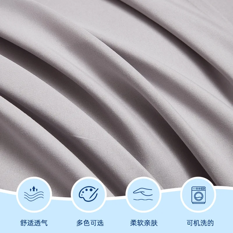 Microfiber Pillowcase Solid Color 85g Abraded Cloth Thickened Pillowcase