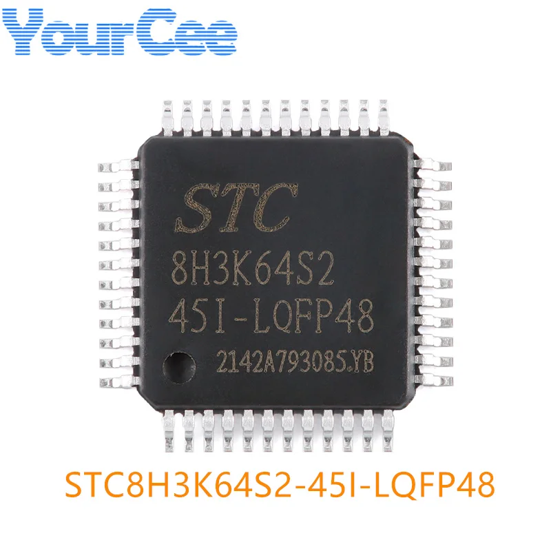 20pcs/5pcs STC8H3K64S2-45I LQFP48 8H3K64S2 STC8 STC8H3K64 STC8H3K64S2 1T 8051 Microprocessor Microcontroller MCU IC Chip