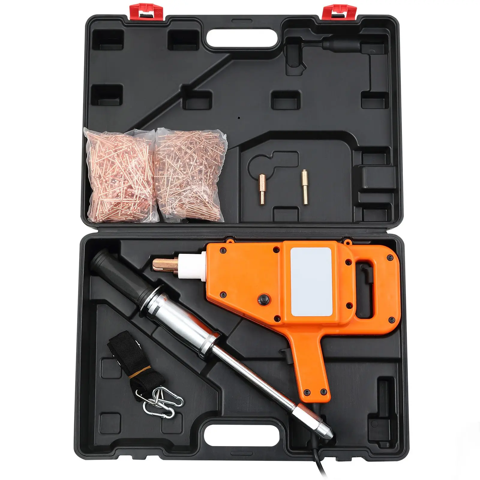 Stud Welder Kit, 1600A Dent Repair, 800VA Spot, 110V, Gun Puller with Complete Accessories, for Auto Body