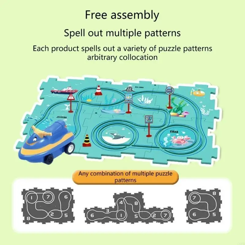 corb-kids-car-toy-assembly-puzzle-race-track-electric-car-track-race-set-toddler-gift-parent-children-interactive-toy