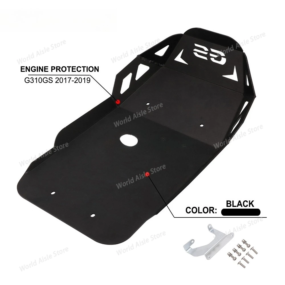 Engine Skid Plate Guard, Motorcycle Accessory for BMW G310GS/R (2017-2019)