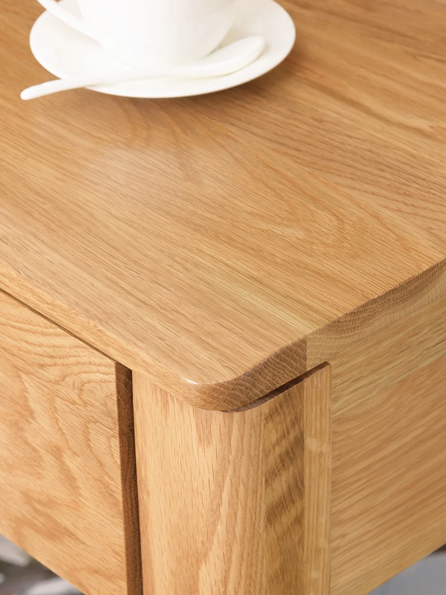 All solid wood desk home computer desk Nordic small red oak desk