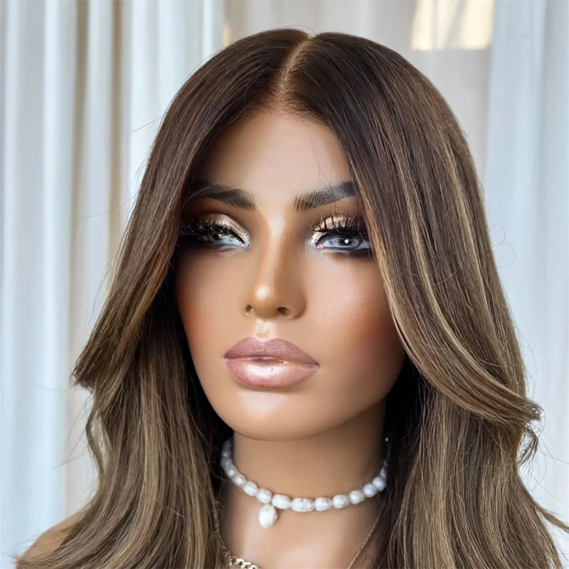 

14 Inch Short Wave Bob High Quality Synthetic Wig for White Black Women Dark Brown Glueless Lace Wig Heat Resistant Fiber Wigs