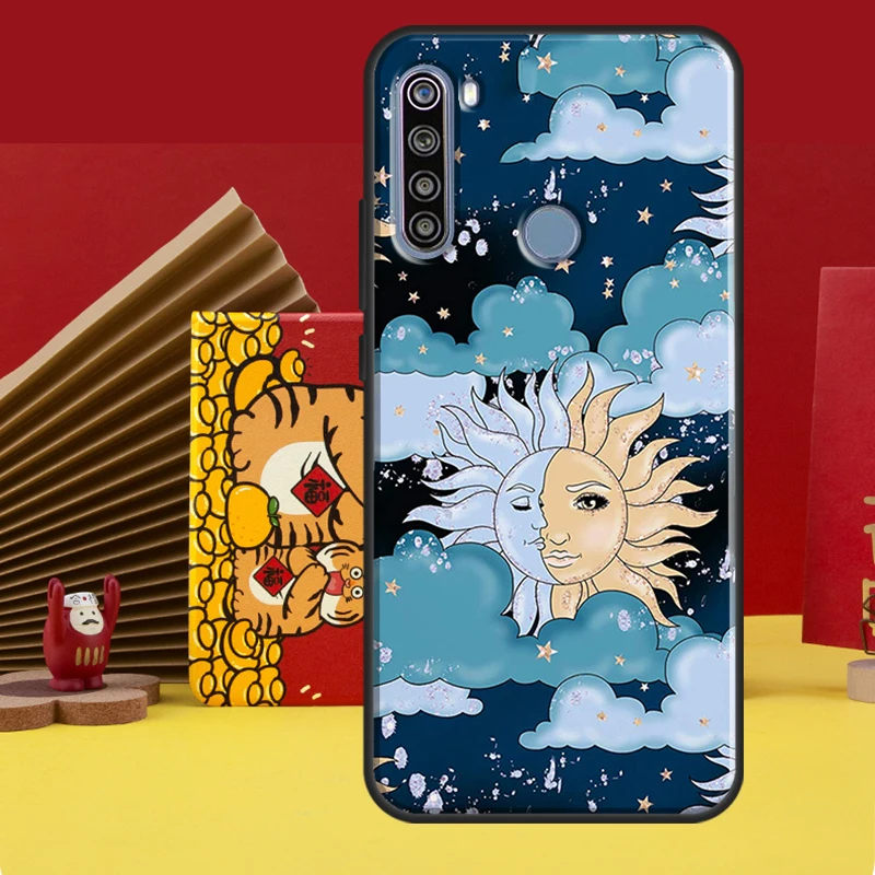 Sun Moon Star Sign Astrological Celestial Case For Redmi Note 12 10 8 9 11 Pro Cover For Redmi Note 12S 11S 10S 9S 8T 9C 10C 12C