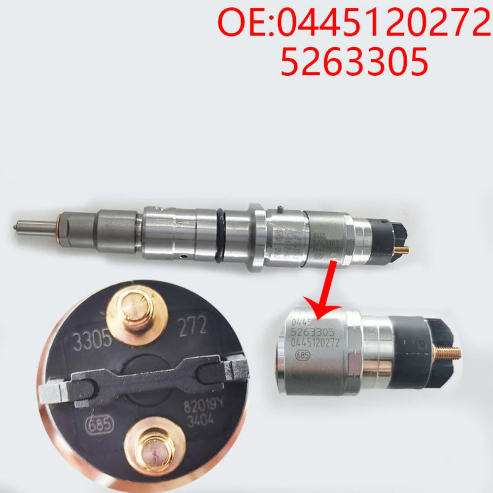 For 0445120272 common rai lnjection set 0 445 120 272 injector nozzle assembly 0445 120 272 for cum mins 87581565 5263305