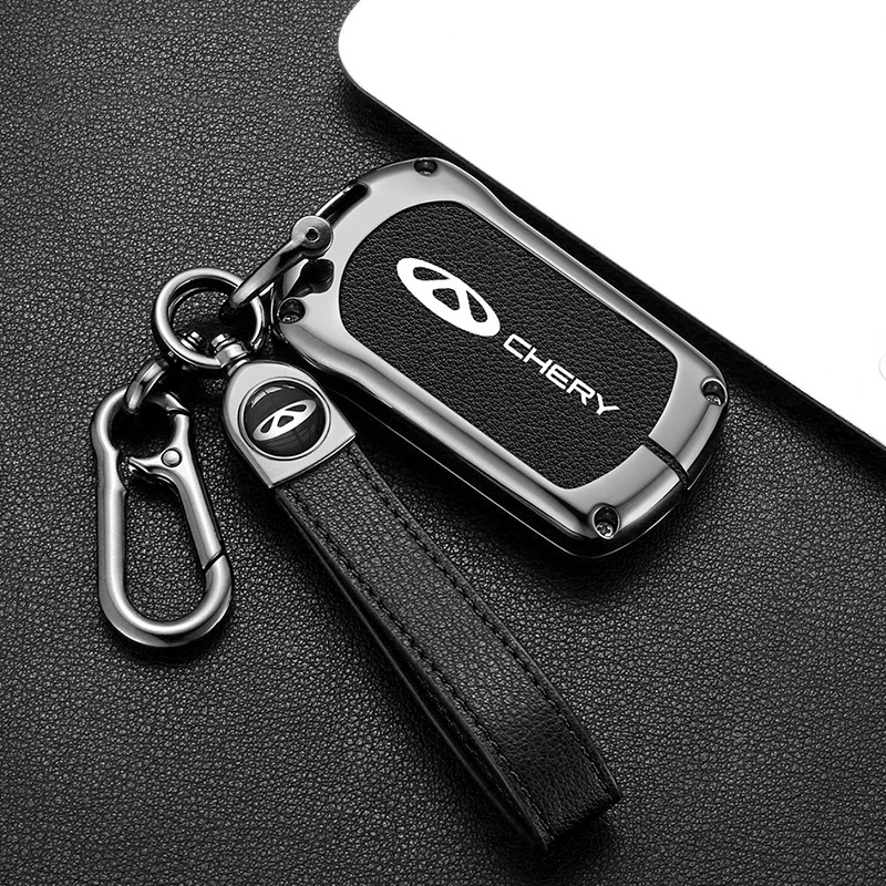 Zinc Alloy Car Key Case Cover for Chery Tiggo 8Pro 7Plus Arrizo8 Omenda Remote Control Keychain Keyless Interior Accessories