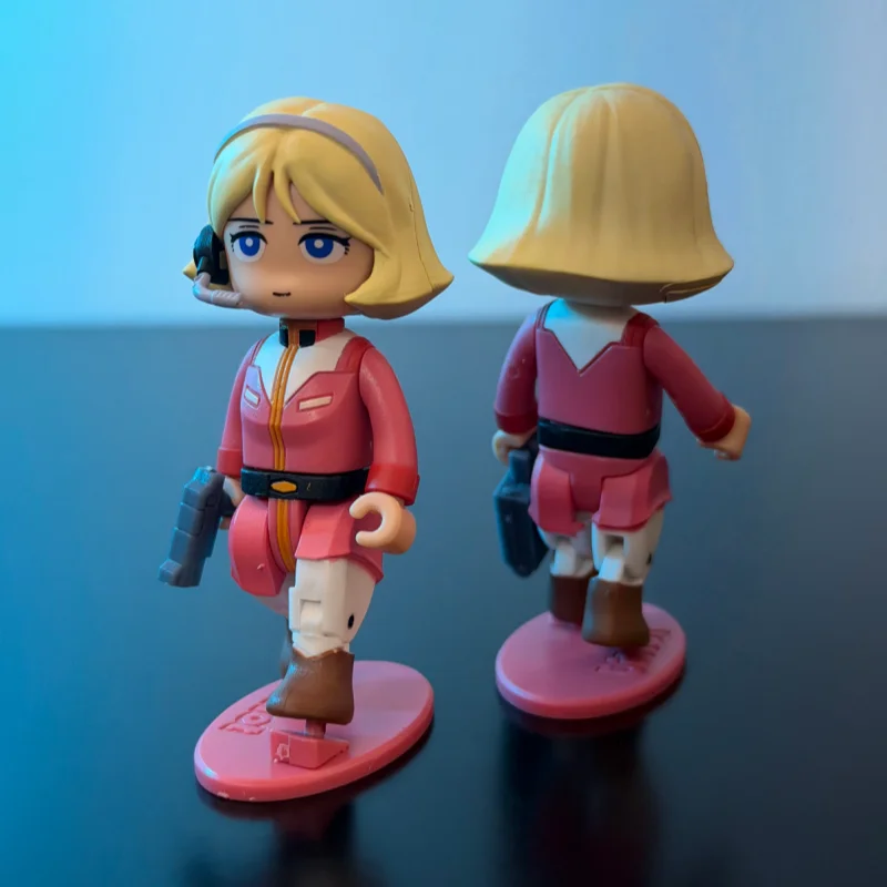 Caja Ciega de Juguetes de la Serie Mobile Suit Gundam de Bandai, Lote 02, Cápsula con Figuras Coleccionables Mini de RX-78-2, Ramba Ral y Sayla Mass GM