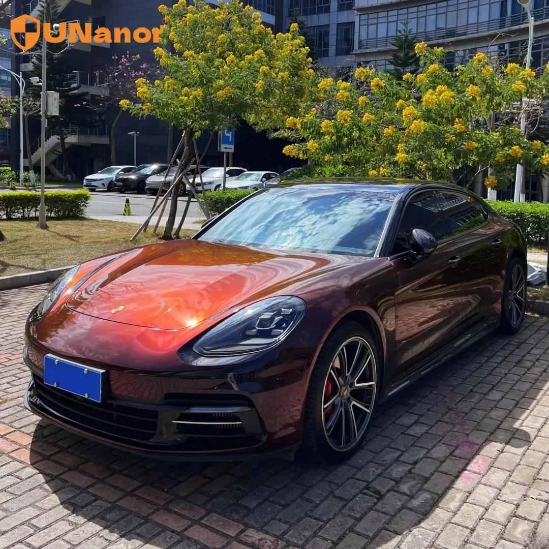 PET/PVC Stickers 60x59  Gloss Premium Galaxy Black Red Hot Selling Bubble Free Body Logo Custom Packaging Options Vinyl Wrap