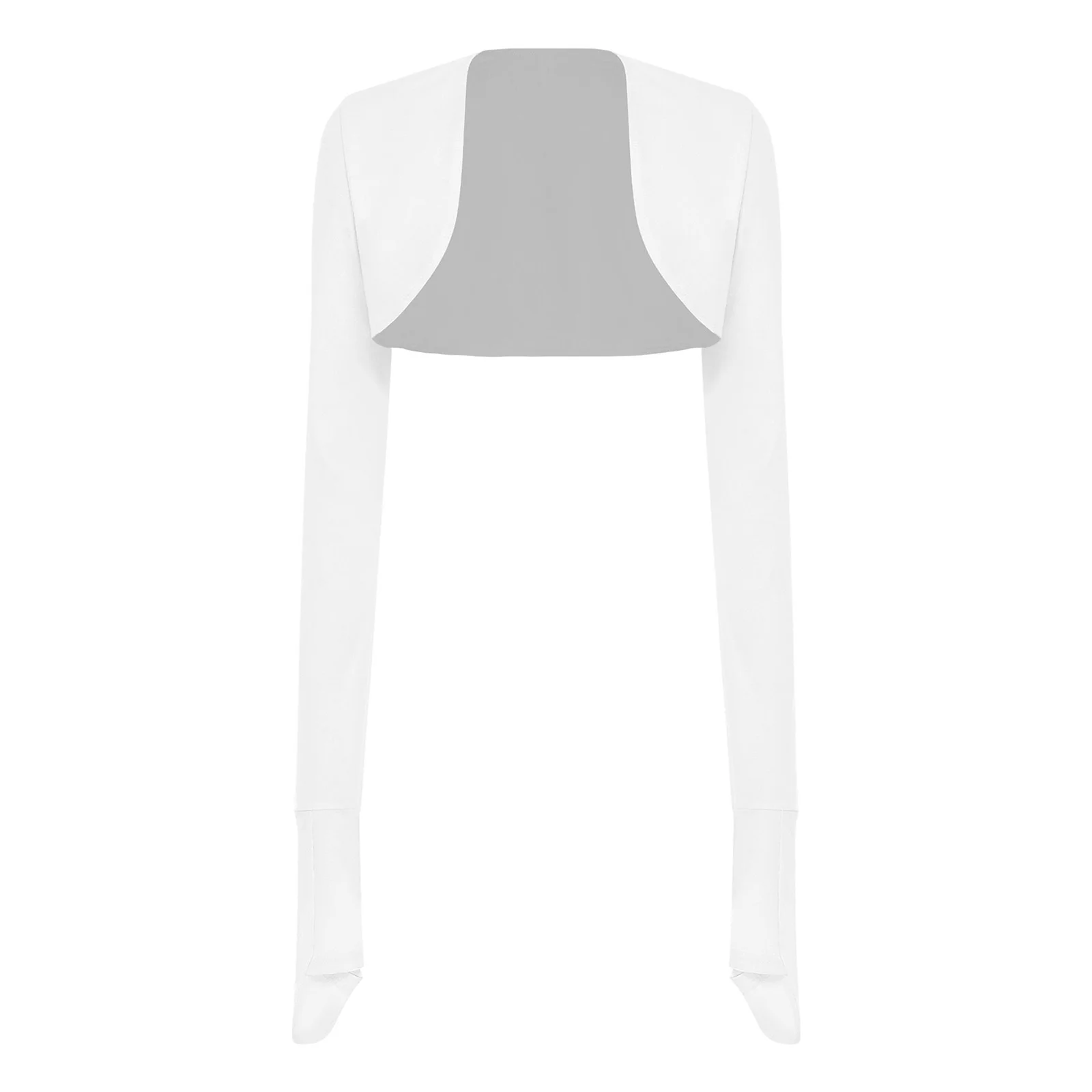 Women Open Front Crop Top Jacket Coats for Sun Protect Adaptive Clothes Autumn Spring Crop Cardigan Anti-scratch Long Sleeves