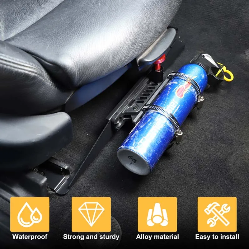 For BMW 6 Series E63 E64 2004-2009 Flashlight Holder Bracket Mount seat fire extinguisher bracket Installed under the passenger view 5