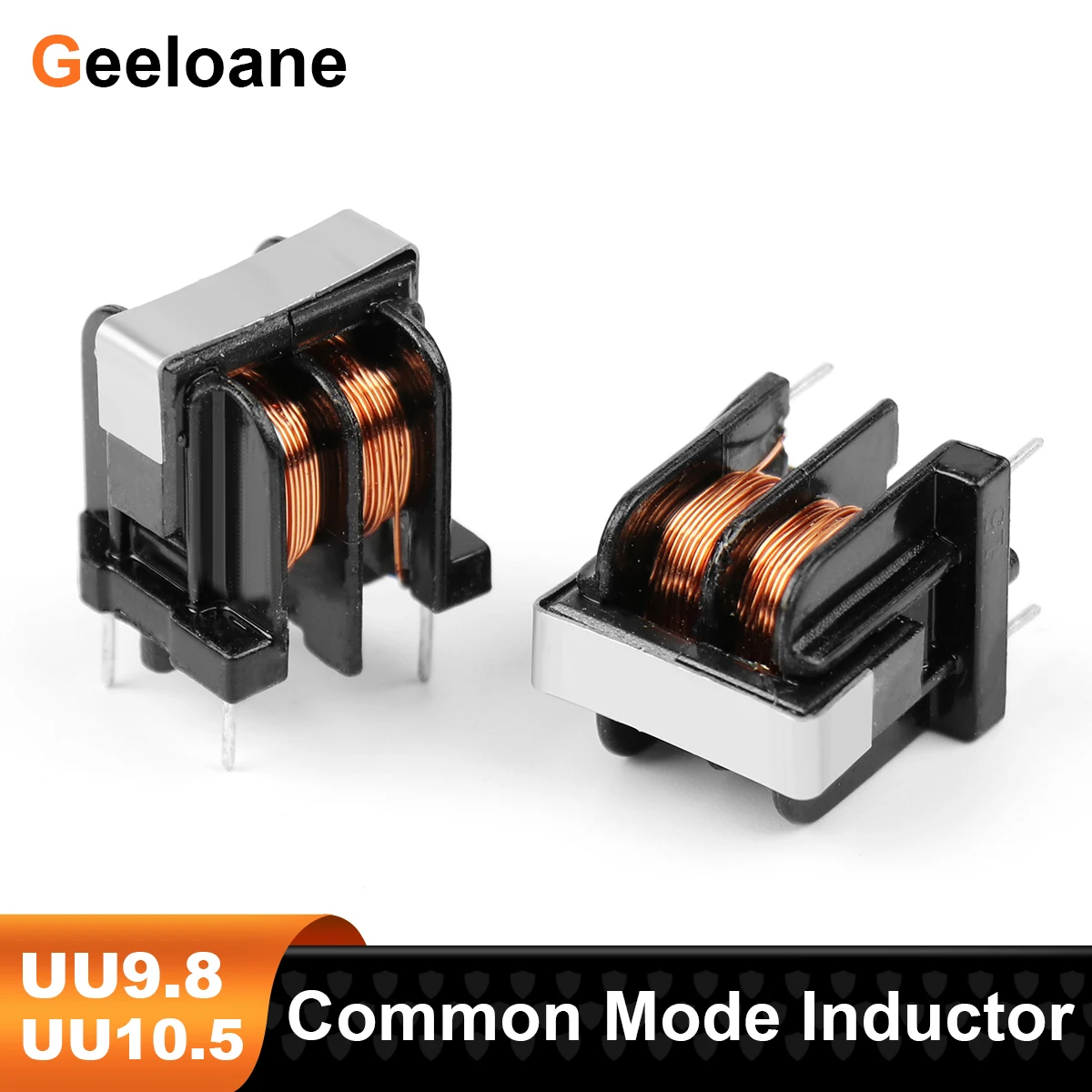 10Pcs UU9.8 UU10.5 Common Mode Choke Inductor 17x12/19x17mm 5mH 10mH 15mH 20mH 25mH 30mH 40mH 50mH Inductance For Filter