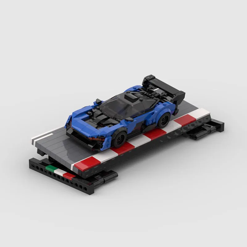 Parkeerplaats Diy Technische Snelheid Kampioenen Sportwagen Stand Snelheid 8 Auto Display Standplaats Parkeerruimte Set Bouwstenen Speelgoed