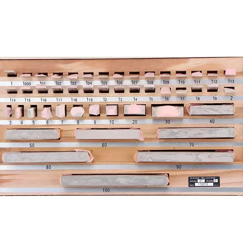 

47Pcs/Set 1 Grade 0 Grade Inspection Block Gauge Test Caliper Blocks Measurement Instruments