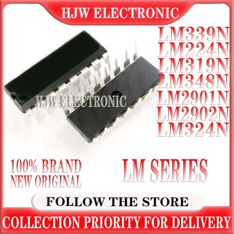 10PCS LM324N LM324 DIP DIP-14 LM339N LM339 LM224N LM319N LM348N LM2901N LM2902N LM224 DIP-16 LM2901 LM2902