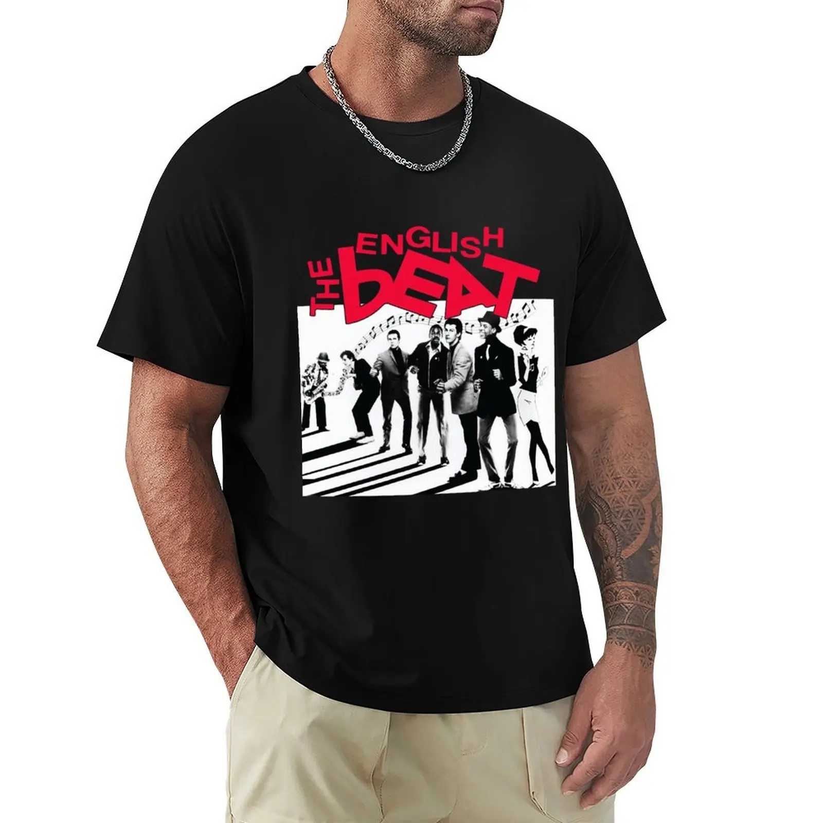 The English Beat Band T-Shirt Basic All Season Solid T-Shirt