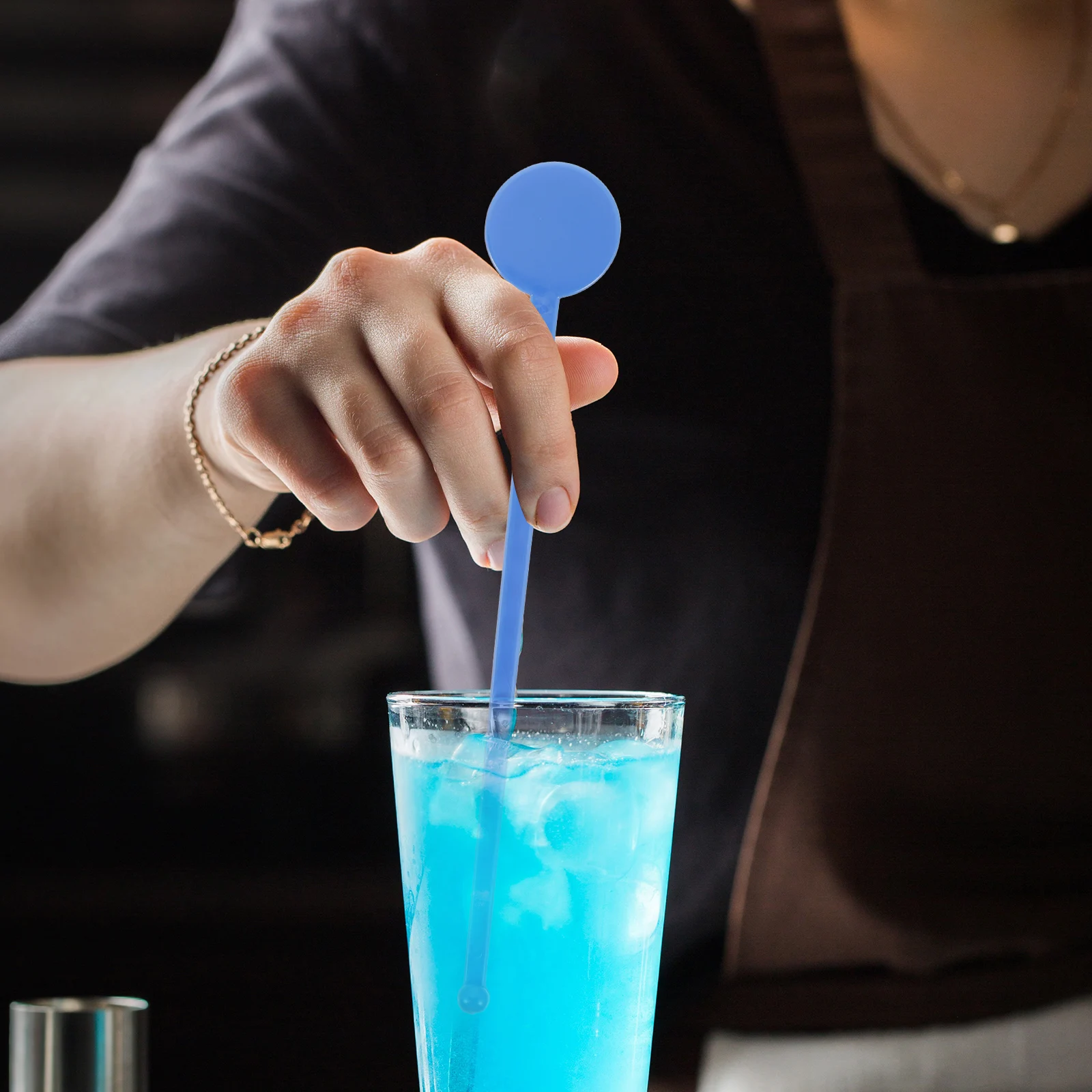 

400 pcs Swizzle Sticks Acrylic Cocktail Stirrers Premium High Temp Resistant Bartending for Coffee Juice