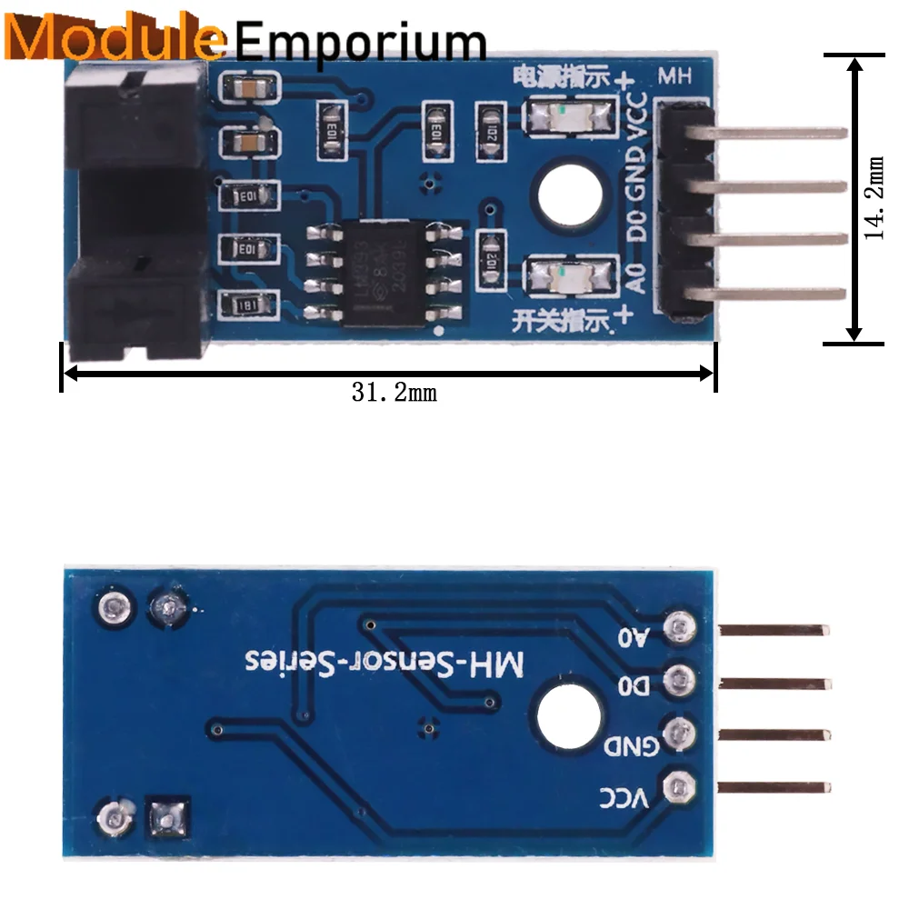 Speed Measuring Sensor Counter Motor Test Module Groove Type Optical Coupling Module