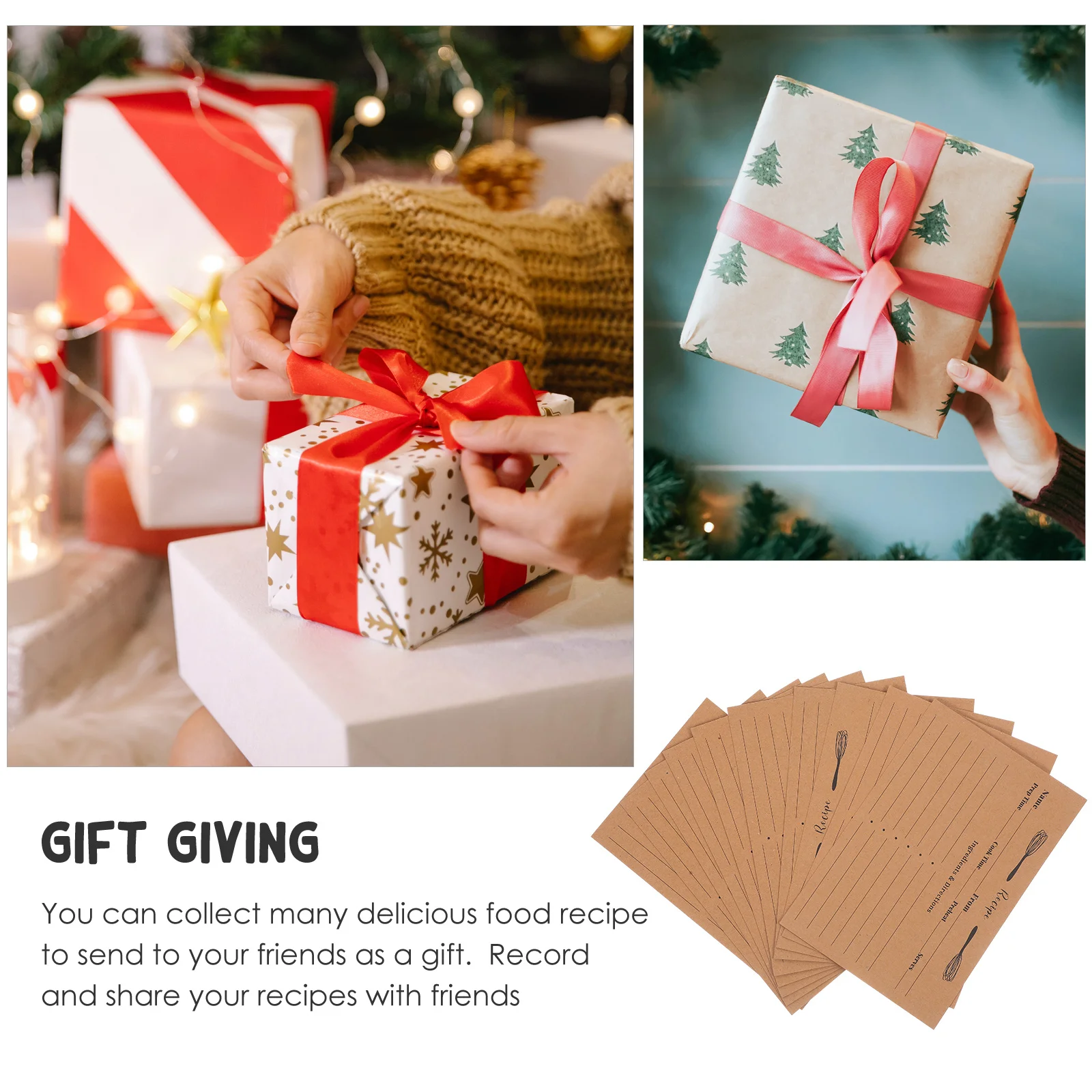 20 قطعة وصفة مزدوجة الوجهين فارغة ملاحظة حمية الطبخ المطبخ المنزل الغذاء وصفة سميكة بطاقات الهدايا المطبخ Diy بها بنفسك بطاقات