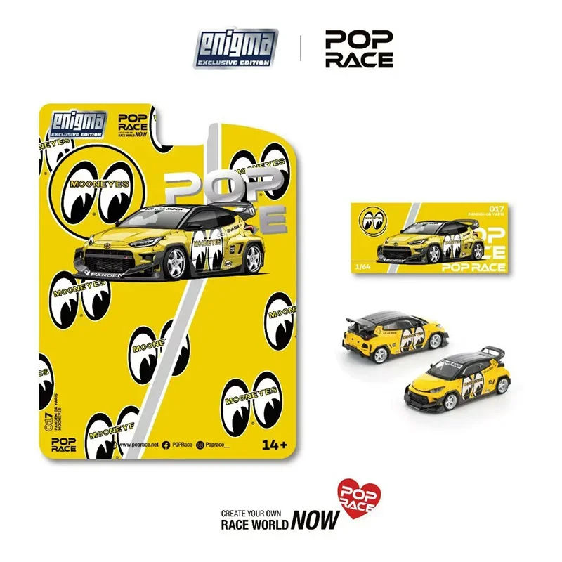 

PreSale POP RACE 1:64 Pandem Rocket Bunny GR Yaris MoonEyes Diecast Car Model Collection Toys