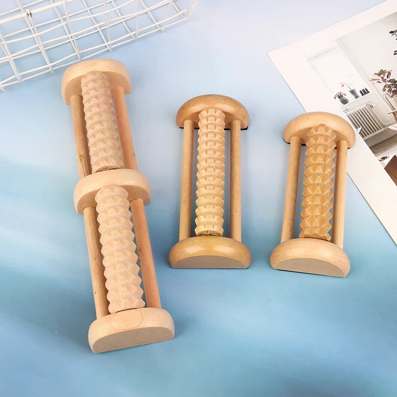 Foot Sole Massager Relieves Plantar Fasciitis Wooden Roller Type Solid Wood Foot And Leg Massager Acupoint Ball Travel Type Foot