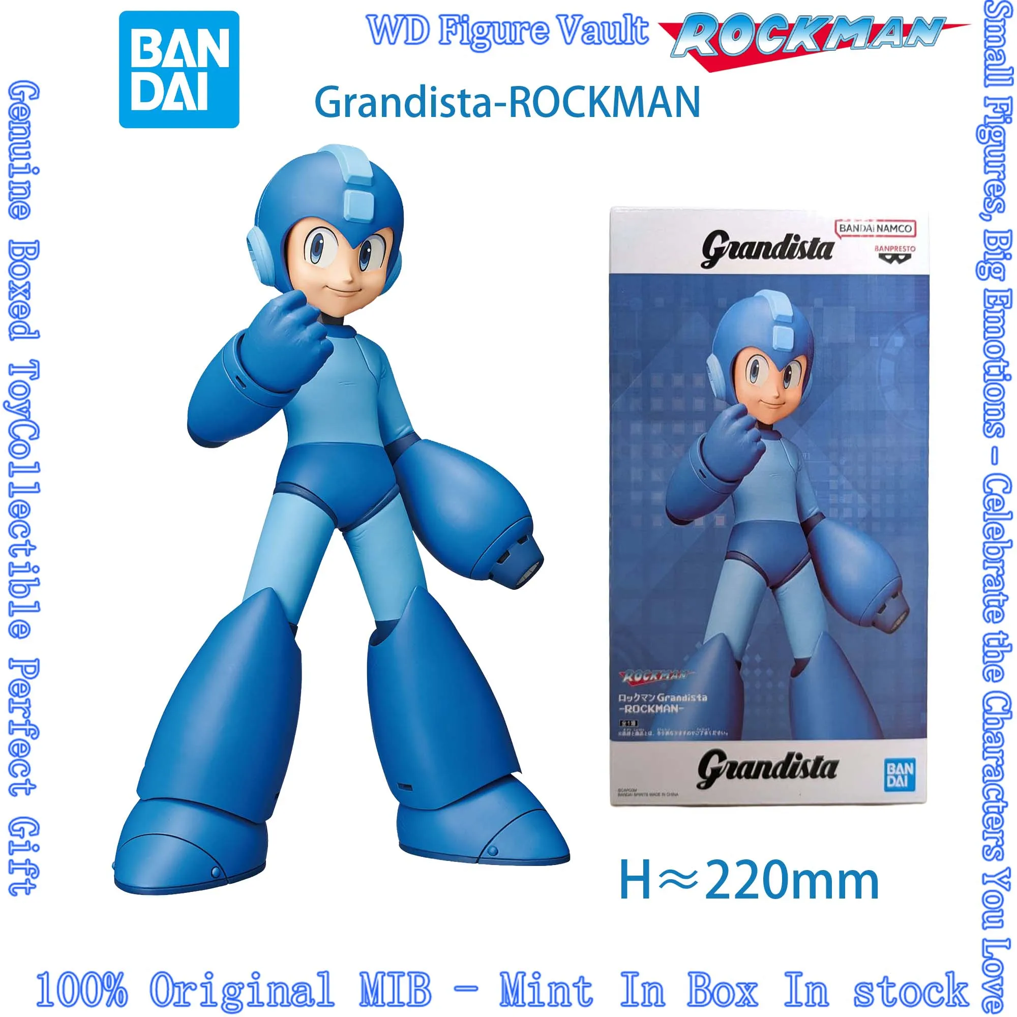 

Коллекционная фигурка персонажа игры Bandai Grandista Rockman MegaMan, модель игрушки, украшение, подарок для любителей аниме и игр