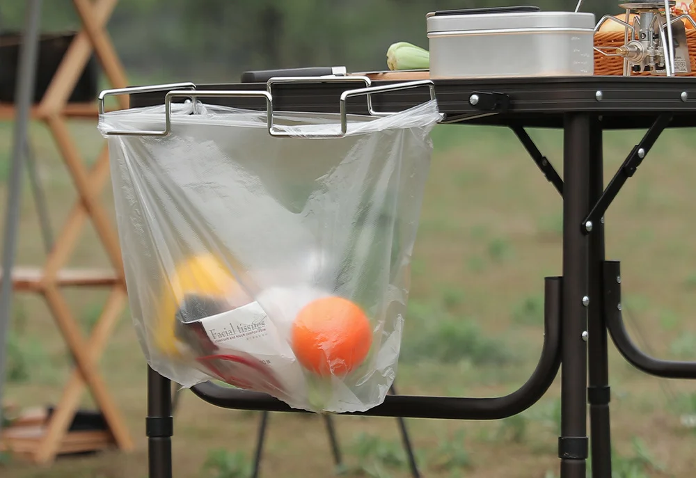 Garden outdoor garbage rack, kitchen hanging rack tools