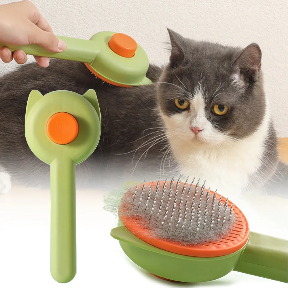 1Pc Katze Haar Float Haar Entfernung Pinsel Haustier Katze Kamm Hund Kamm Reinigungsmittel Pet Haar Massage Kopfhaut Schönheit produkt Pflege Pinsel