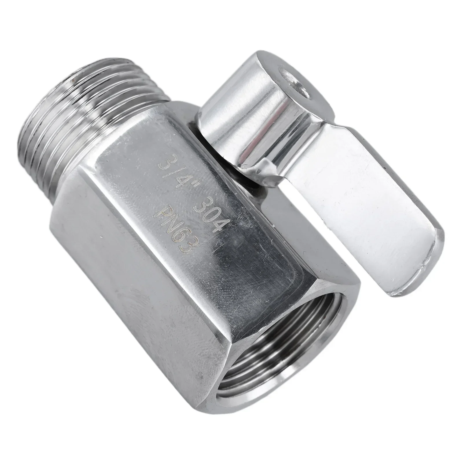 

Ball Valve Connector Garden Hose 3/4" Shut Off Valve Thread Accessories Easy Installation Replacement High Quality