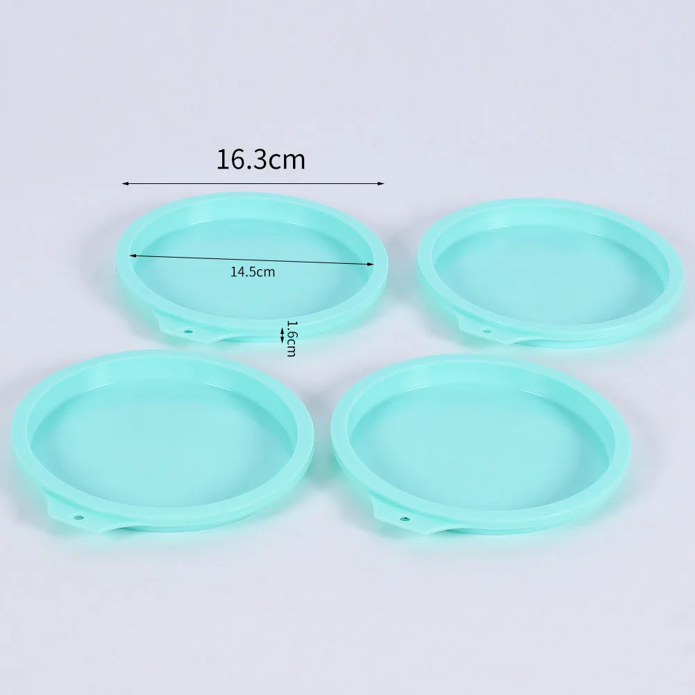 Molde redondo de silicona para pasteles, herramienta para hornear Mousse, formas de cocina, 6/8 pulgadas