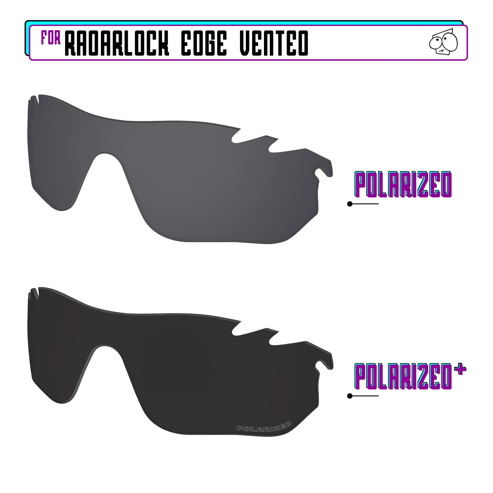 EZReplace gepolariseerde vervangende lenzen voor - Oakley RadarLock Edge geventileerde OO9183 zonnebril - meerdere opties