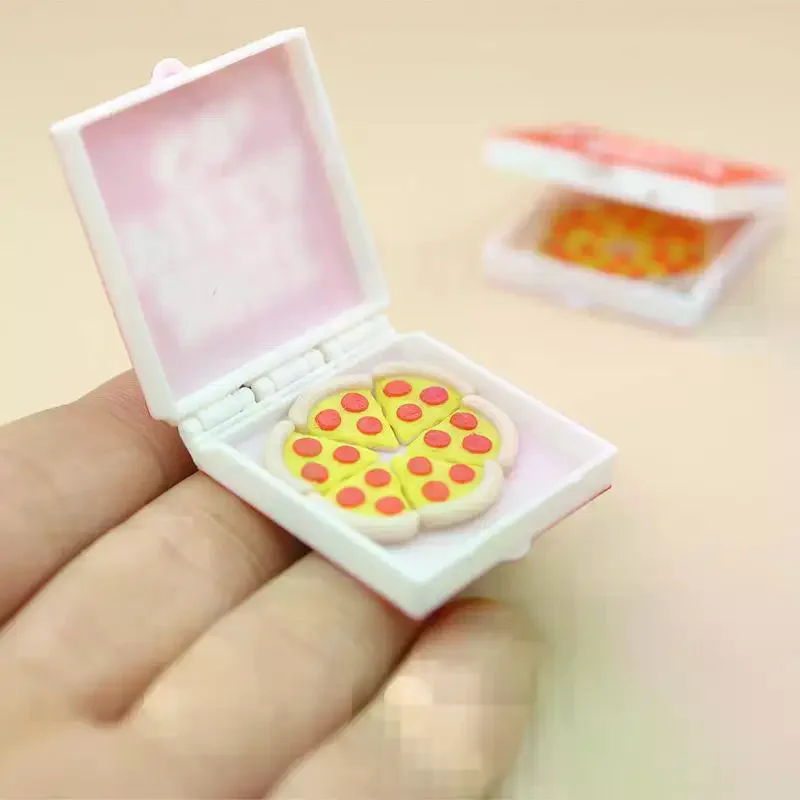 1/12 Puppenhaus Simulation Mini Pizza Modell Mit Pizza Box Puppenhaus Küche Lebensmittel Dekoration Puppen Haus Pretend Spielen Spielzeug