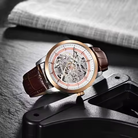 Pagani Design PD-1638 Men's Automatic Mechanical Watch Luminous High-Strength Mineral Glass Waterproof Sports Wristwatch Hollow