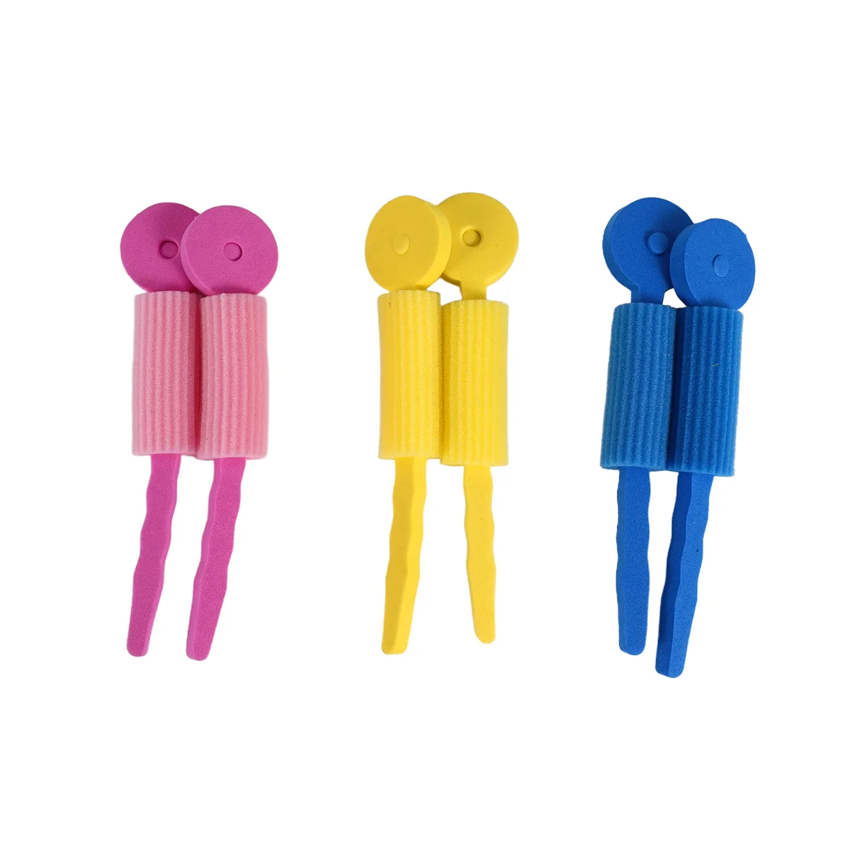 T27C 6 PCS Hair Care Foam Rollers Magic Sponge Soft Hair Curler Hair Styling Hair Roll Rollers DIY Tools for Women