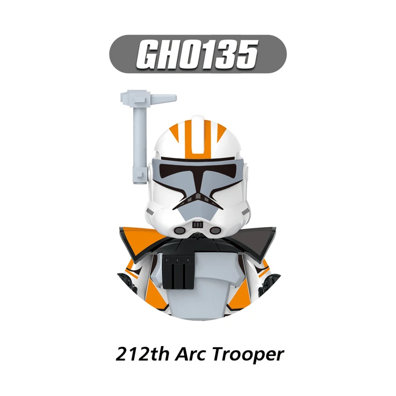 Stormtrooper 501st ARF Trooper Boomer Building Blocks ARF Commander Trauma Brick Jungle Camo Figure Mini Figurines Kid G0127 Toy