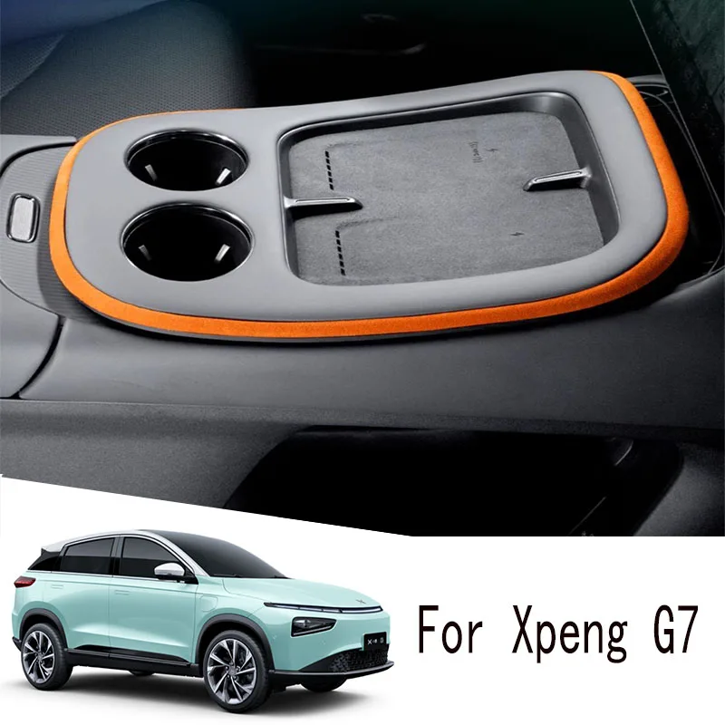 

For Xpeng G7 Accessory Central Control Metal Decorative Stickers Automobile Refit Alcantara Interior