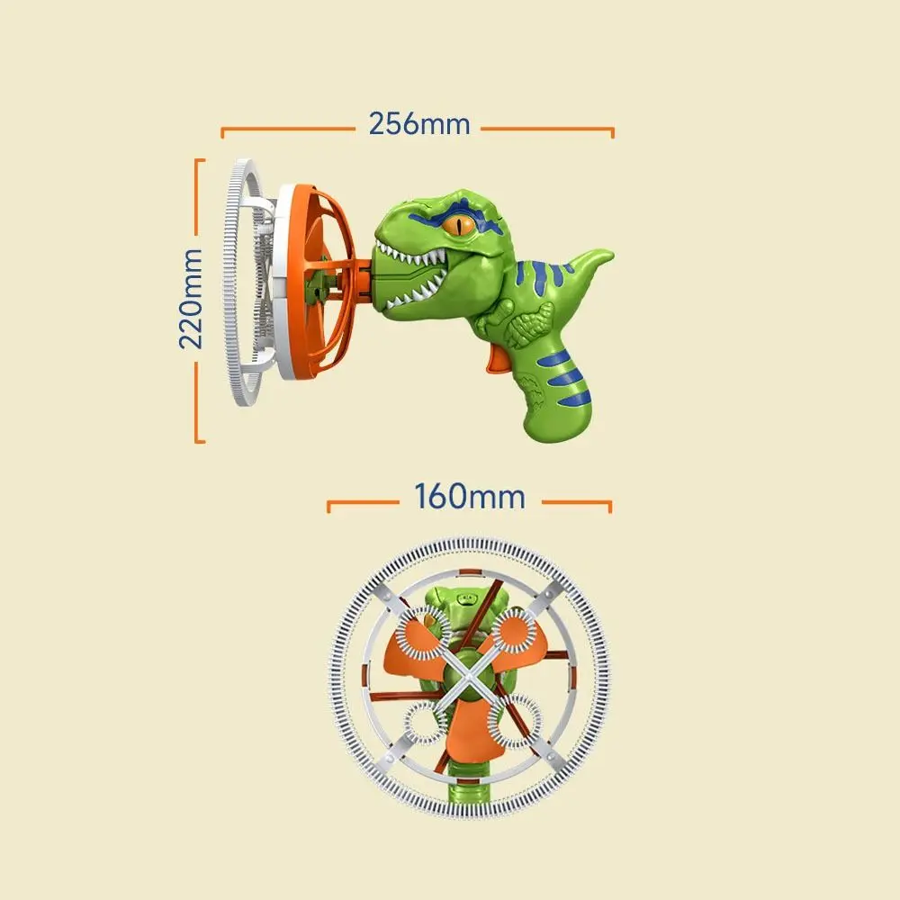 ABS Fan Dinosaur Bubble Machine Bubble Dinosaur Outdoor Toys Handheld Electric Dinosaur Bubble Machine Bubbles in Bubble