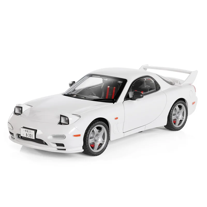 

1:28 RX-7 RX7 Alloy Metal Diecast Cars Model Toy Car Vehicles Sound and light For Boy Toys gift
