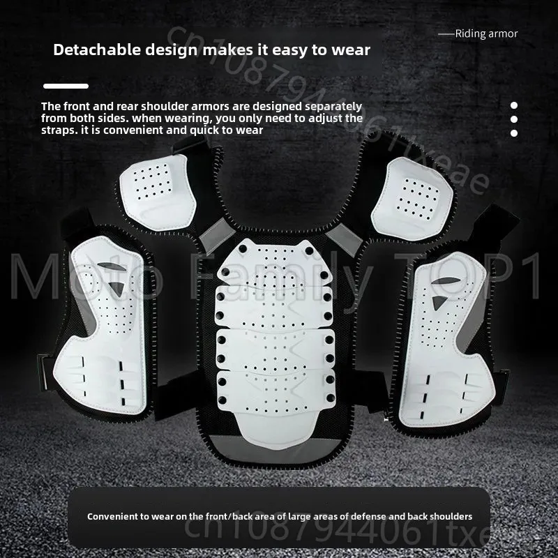 دراجة نارية الطفل درع الملابس الأسطوانة الظهر حماية الصدر العمود الفقري حماية درع الرياضة واقية والعتاد مكافحة الإفلات الملابس #2