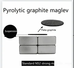 Esperimento di levitazione magnetica di grafite pirolitica \ levitazione magnetica passiva spettacolo scientifico di levitazione magnetica fai da te