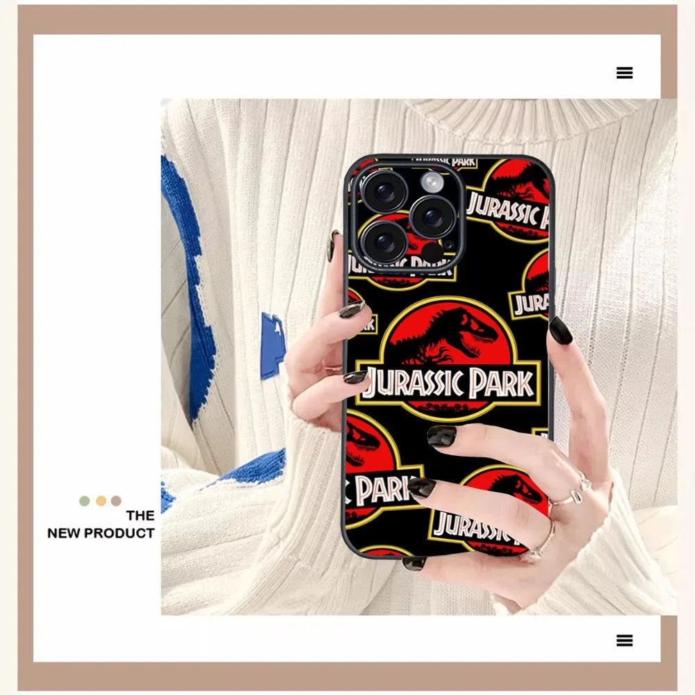 World J-Jurassic Park Phone Case For iPhone 16 15 14 13 12 11 PRO MAX PLUS Mini TPU Soft to Skin-friendly case