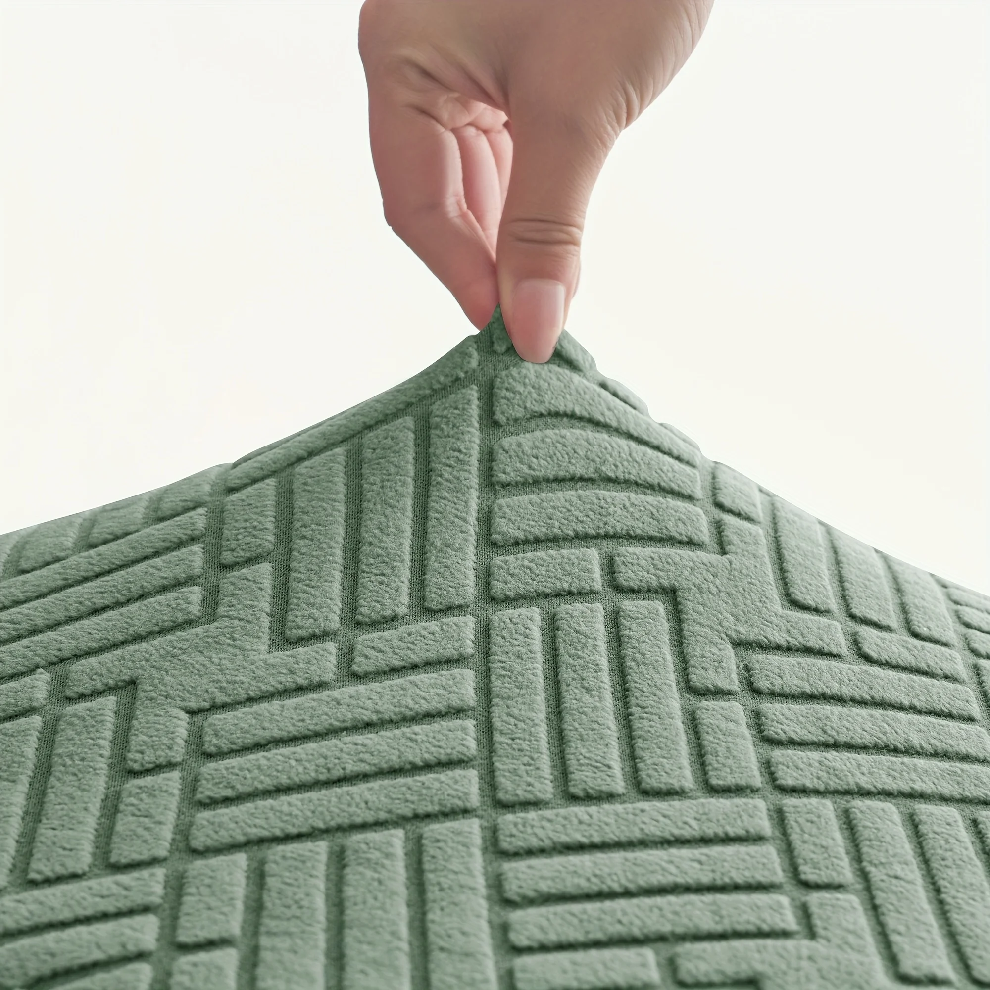 4/6pcs Fleece Windmill Check, Elastic Jacquard Table Chair Covers, Hotel Home Chair Protectors